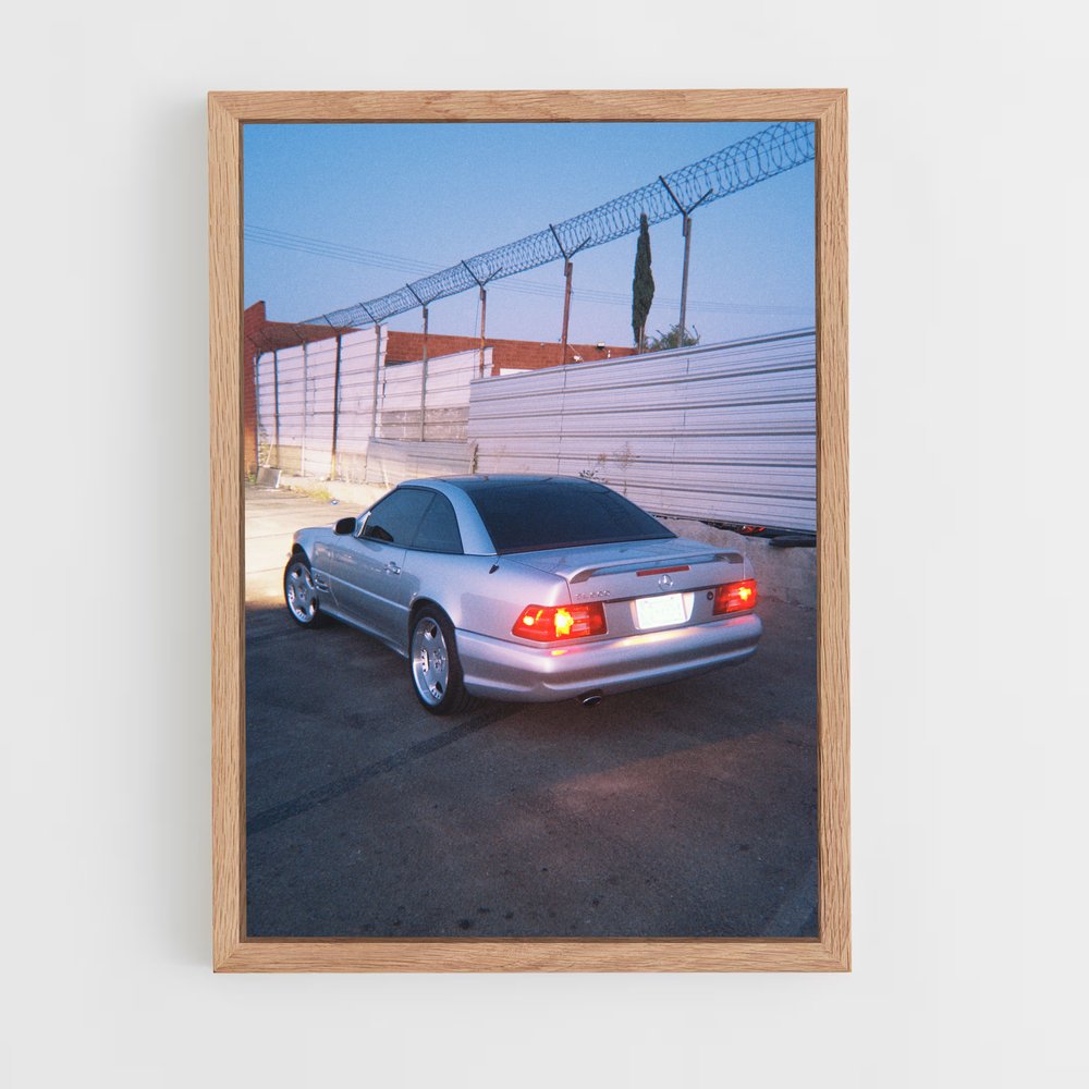 Poster R129 en Stationnement – affiche Mercedes (vue 4)